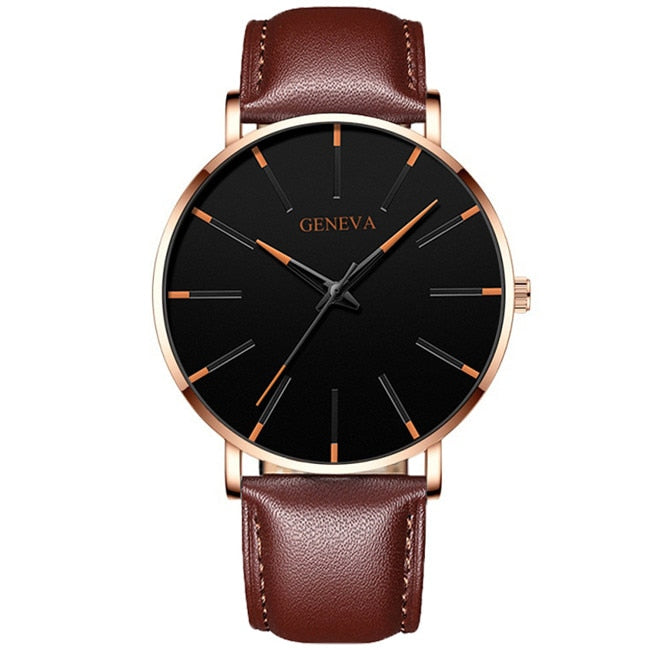 2023 Minimalist Men's Fashion Ultra Thin Watches Simple Men Business Stainless Steel Mesh Belt Quartz Watch relogio masculino