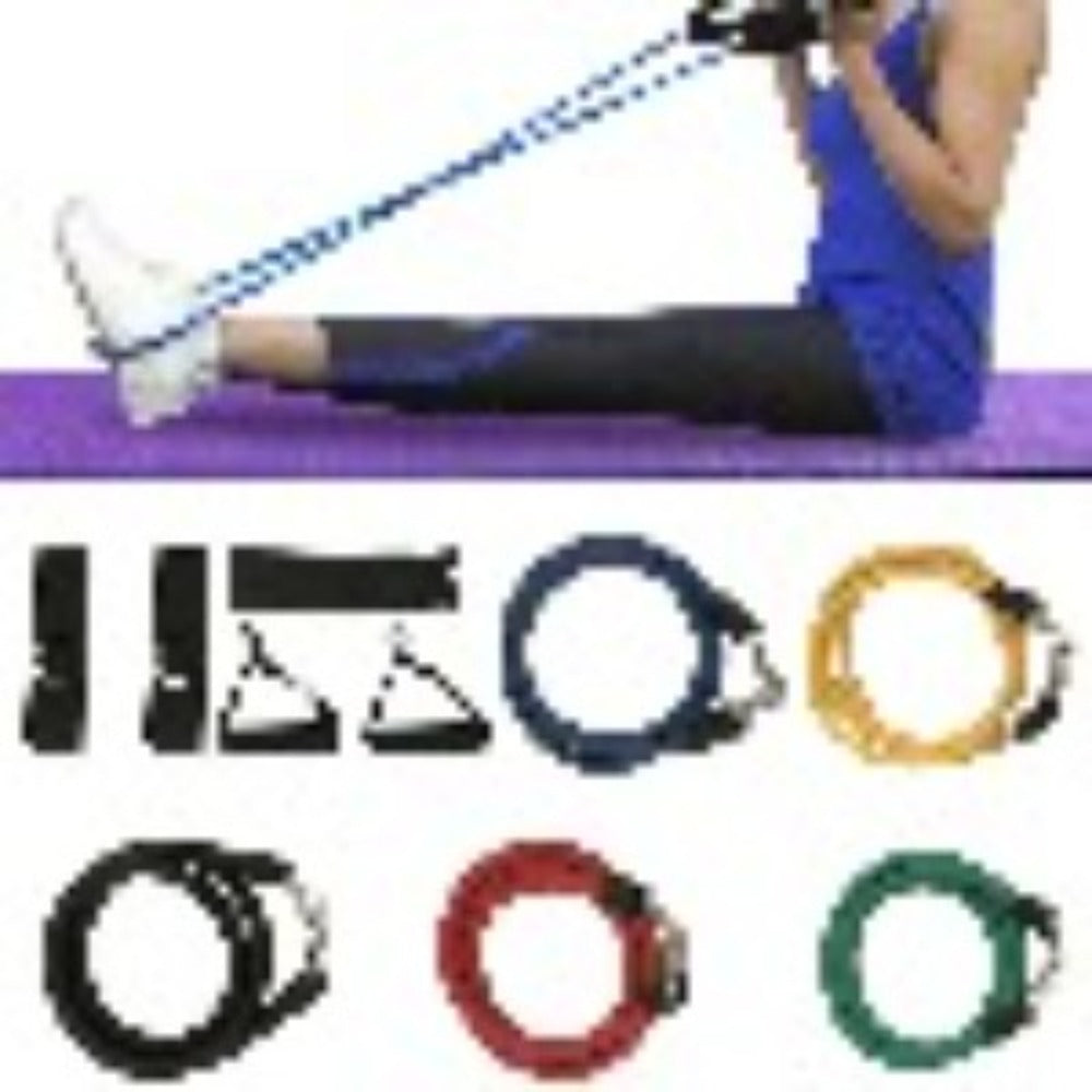 11 In Kit Upgrade Resistance Loop Bands Home Exercise Sports Fitness