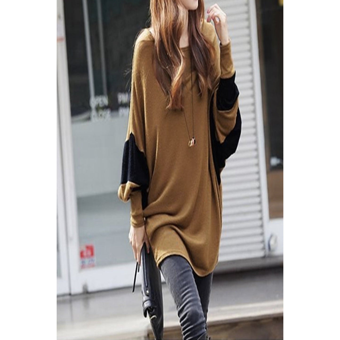 Womens Casual Batwing Top